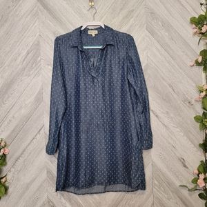 Cloth and Stone Long Sleeve Shirt Dress Size Large